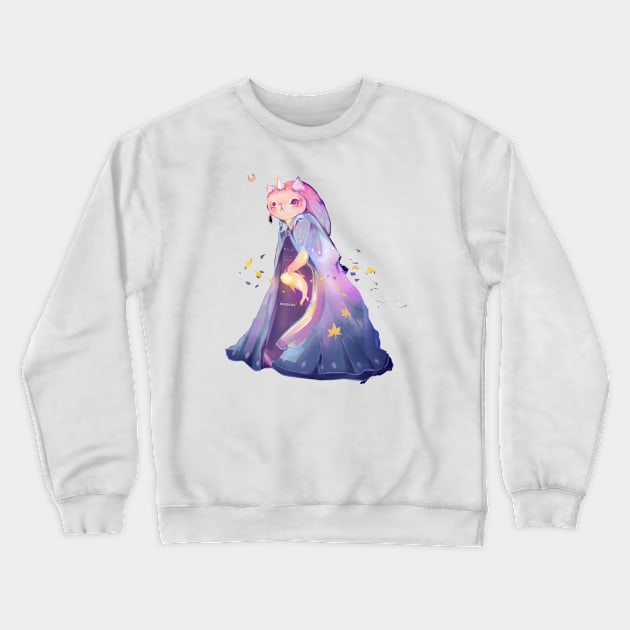 Fantasy Princess Crewneck Sweatshirt by Miya Gu Art